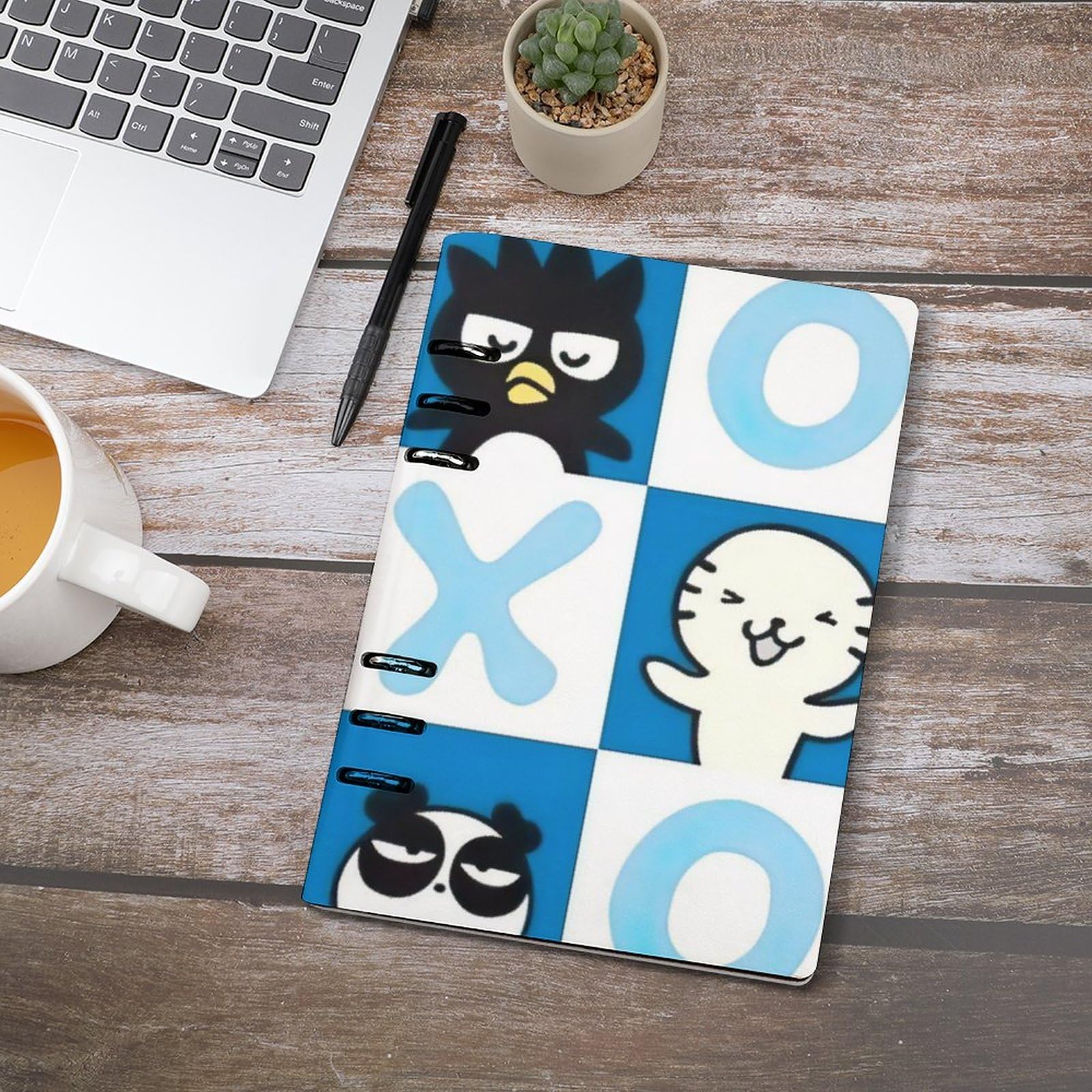 Amazon | ばつまる バッドばつ丸 ルーズリーフ 手帳 システム手帳 6穴